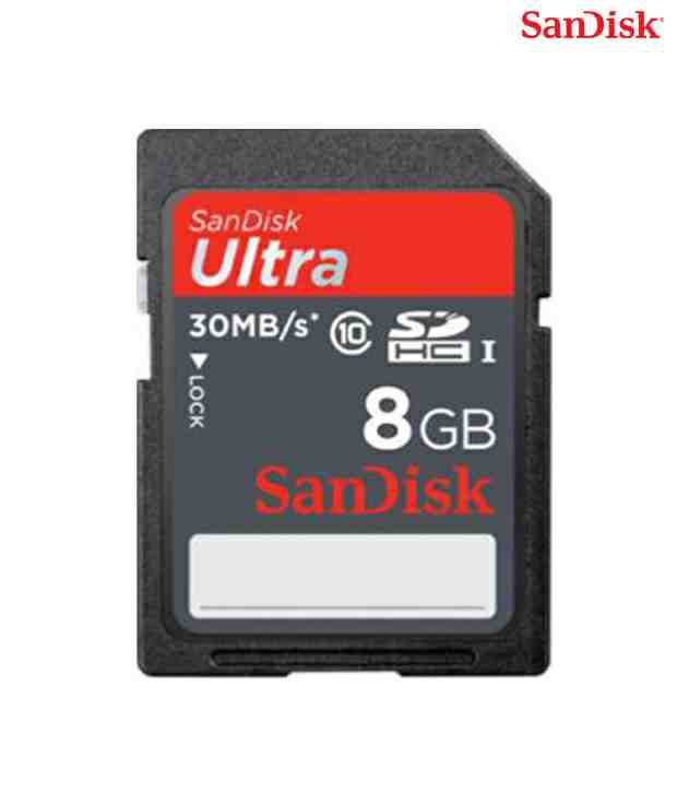 Sandisk Ultra SDHC 8 GB 30MB/s Class 10 Memory Card