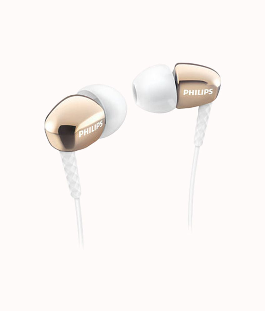 Philips Rich Bass SHE3900GD/00 In-Ear Headphones - Golden