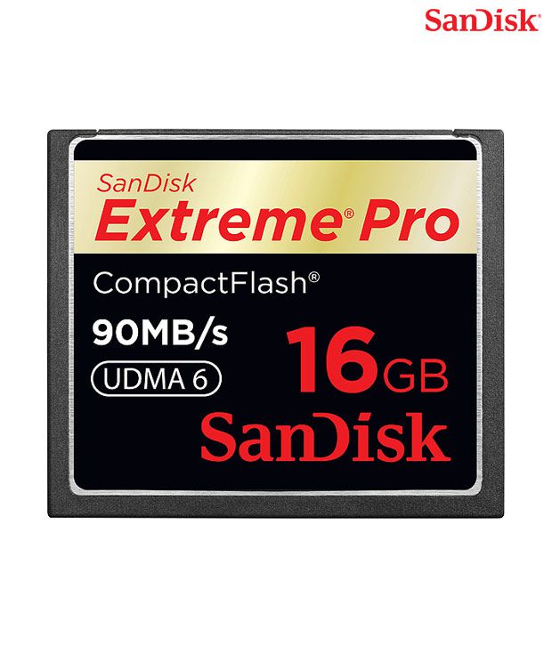 Sandisk Extreme Pro Cf 16 Gb 90mb/s 600x Memory Card
