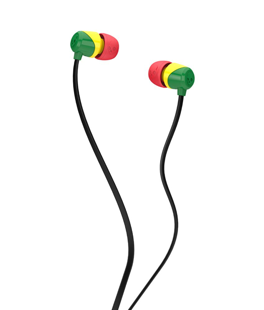 Skullcandy S2DUDZ-058 JIB In Ear Rasta Headphones Without Mic