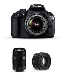 Canon EOS 1200D double lens Kit Combo (EF S18-55 IS II + 55-250 mm