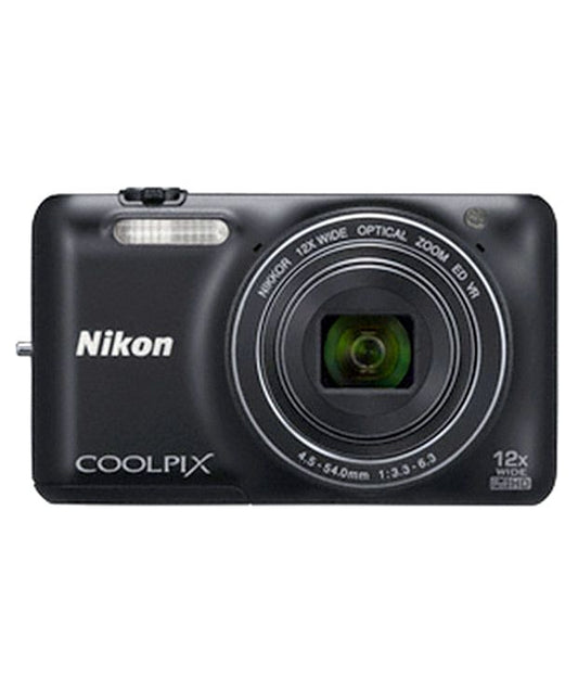 Nikon Coolpix S6600 16MP Point & Shoot Digital Camera (Black)
