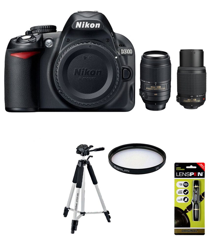 Nikon D3100 Combo (AF-S 18-55mm VR Kit Lens + AF-S DX VR Zoom-NIKKOR