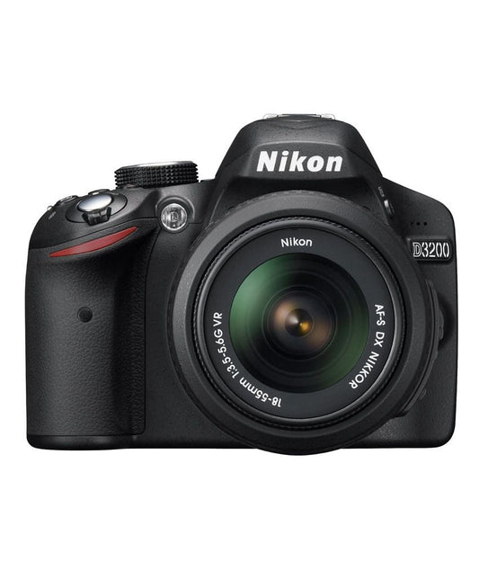 Nikon D3200 (Black) DSLR with  AF-S 18-55mm VR Kit Lens