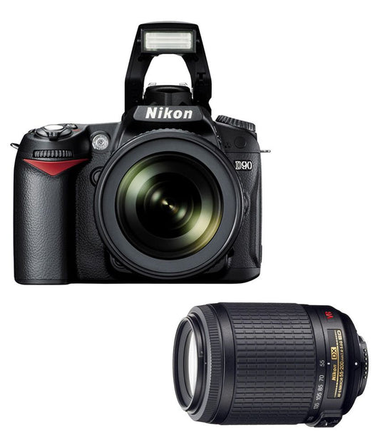 Nikon D90 DSLR Combo ( with AF-S 18-105mm VR Kit Lens + Nikon 55-200