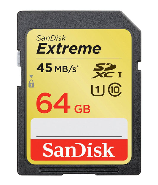 Sandisk Extreme SDXC 64 GB 45MB/s Memory Card