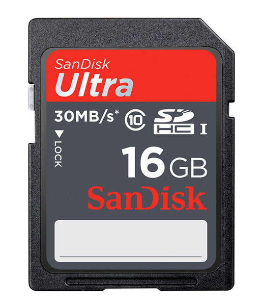 SanDisk Ultra SDHC 16 GB 30 MB/S Class 10 Memory Card